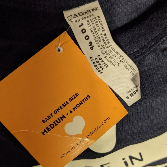 NWT "Made in New Jersey extra special" Navy Onesie 6m - Picture 2 of 4